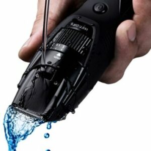 Panasonic - Rechargeable Beard/Hair Trimmer with Adjustable Trim Settings Wet/Dry – ER-GB42-K - Black