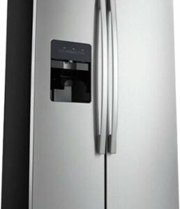 Amana - 24.5 Cu. Ft. Side-by-Side Refrigerator with Water and Ice Dispenser - Stainless Steel