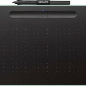 Wacom - Intuos Graphic Drawing Tablet for Mac, PC, Chromebook & Android (Small) with Software Included (Wireless) - Pistachio