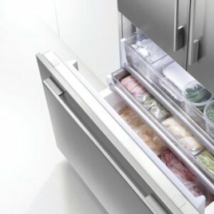 Fisher & Paykel - ActiveSmart 16.8 Cu. Ft. 36 in French Door Built-In Refrigerator - Custom Panel Ready