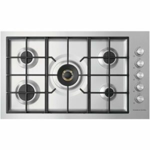 Fisher & Paykel - 35.5" Gas Cooktop - Stainless Steel