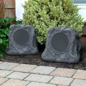 Victrola - Powered Wireless Outdoor Speakers (Pair) - Gray