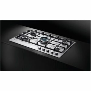 Fisher & Paykel - 35.4" Gas Cooktop - Stainless Steel