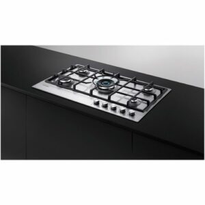 Fisher & Paykel - 35.4" Gas Cooktop - Stainless Steel