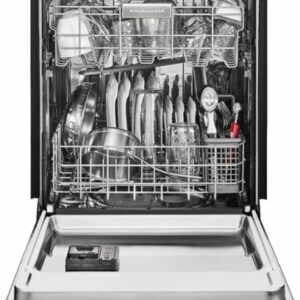 KitchenAid - 24" Front Control Tall Tub Built-In Dishwasher with Stainless Steel Tub - Stainless Steel