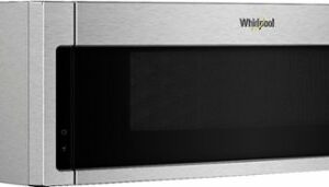 Whirlpool - 1.1 Cu. Ft. Low Profile Over-the-Range Microwave Hood Combination - Stainless Steel