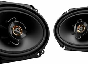 Kenwood - Road Series 6" x 8" 2-Way Car Speakers with Cloth Cones (Pair) - Black