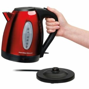 Hamilton Beach - 1.7 Liter Electric Kettle - Red/Black