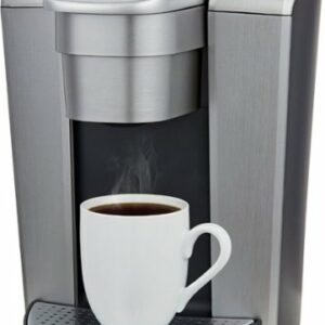 Keurig - K-Elite Single Serve K-Cup Pod Coffee Maker - Brushed Silver