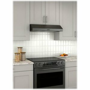 Broan - Glacier 30" Convertible Range Hood - Black Stainless Steel