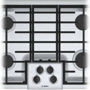 Bosch - 500 Series 30" Built-In Gas Cooktop with 4 burners - Stainless Steel