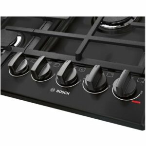 Bosch - 800 Series 36" Built-In Gas Cooktop with 5 burners and OptiSim - Black