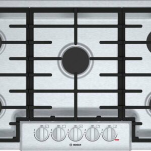 Bosch - 800 Series 36" Built-In Gas Cooktop with 5 burners and OptiSim - Stainless Steel