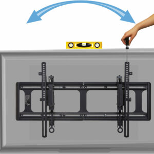 SANUS Elite - Advanced Tilt TV Wall Mount For Most 46" - 95" TVs - Extends 5.9" for Easy Cable Access and Max Tilt - Black