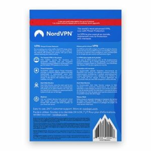 NordVPN - VPN Software (1-Year Subscription) - Android, Mac OS, Windows, Apple iOS