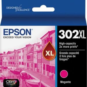 Epson - 302XL High-Yield - Magenta Black Ink Cartridge - Black