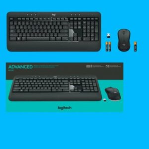 Logitech - MK540 Full-size Advanced Wireless Membrane Keyboard and Mouse Combo for PC - Black