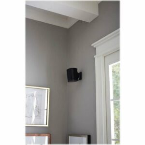 Sanus - Adjustable Wall Mount for Sonos ONE, PLAY:1 and PLAY:3 Speakers - Black