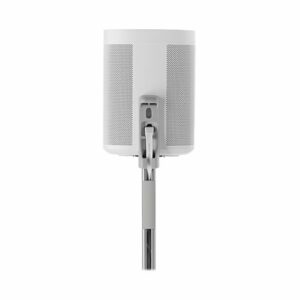 Sanus - 30" to 42" Adjustable Height Speaker Stand for Sonos One, Sonos One SL, PLAY:1 and PLAY:3 Speakers - White