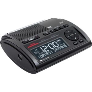 Midland - Desktop Weather Alert Radio - Black