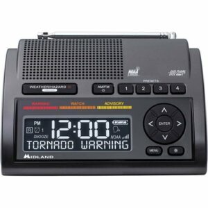 Midland - Desktop Weather Alert Radio - Black