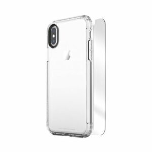 SaharaCase - Inspire Case with Glass Screen Protector for Apple® iPhone® X and XS - Clear