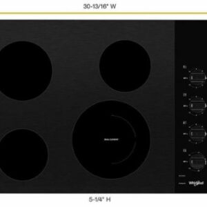 Whirlpool - 30" Electric Cooktop - Black