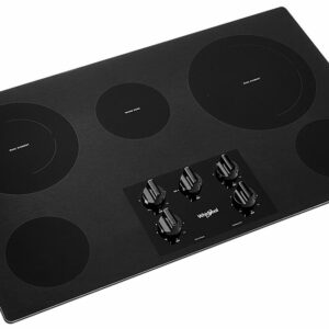 Whirlpool - 36" Electric Cooktop - Black