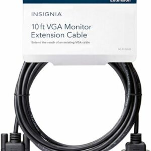 Insignia™ - 10' PC Monitor Extension Cable - Black