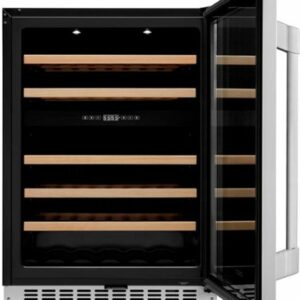 Dacor - 46-Bottle Built-In Dual Zone Wine Cooler, Handle Sold Separately - Stainless Steel/Glass