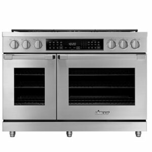 Dacor - Professional 8.0 Cu. Ft. Self-Cleaning Freestanding Double Oven Gas Convection Range with 6 burners, LP - Stainless Steel