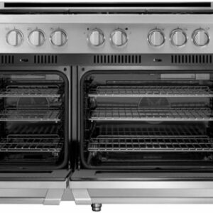 Dacor - Professional 8.0 Cu. Ft. Self-Cleaning Freestanding Double Oven Gas Convection Range with 6 burners, LP - Stainless Steel