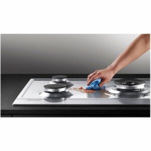 Fisher & Paykel - 35.4" Gas Cooktop - Stainless Steel With Polished Strip