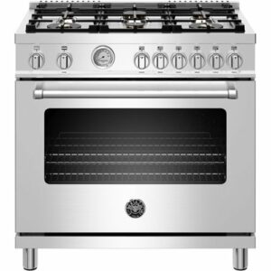 Bertazzoni - 5.9 Cu. Ft. Freestanding Gas Convection Range - Stainless Steel