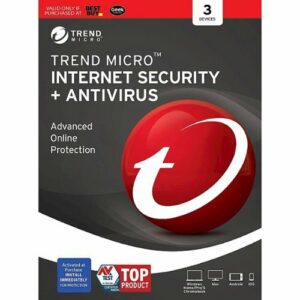 Trend Micro - Internet Security + Antivirus (3 Devices) (2-Year Subscription with Auto Renewal) - Android, Mac OS, Windows, Apple iOS [Digital]