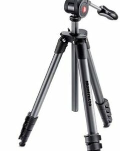 Manfrotto - Compact Advanced Smart 65" Tripod - Black