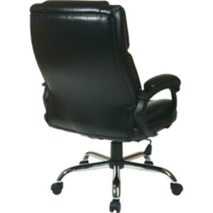 Office Star Products - WorkSmart Big Man's Executive Chair - Black