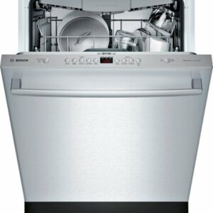 Bosch - 100 Series 24" Top Control Built-In Hybrid Stainless Steel Tub Dishwasher with 3rd Rack and PureDry, 48 dBA - Stainless Steel