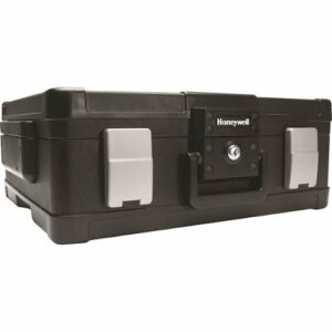 Honeywell - 0.39 Cu. Ft. Fire- and Water-Resistant Hanging File Chest with Key Lock - Black