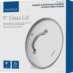 Insignia™ - 9" Glass Lid for 6 Qt Multi-Cooker - Clear