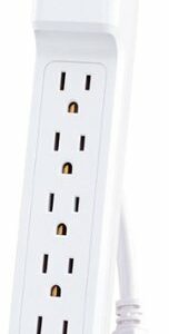 CyberPower - 6 Outlet 500 Joules Surge Protector Strip - White