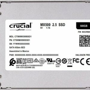 Crucial - MX500 500GB Internal SSD SATA