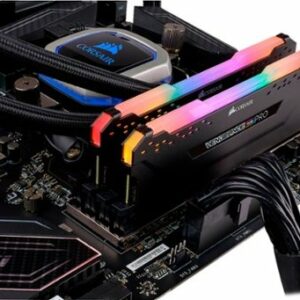 CORSAIR - Vengeance RGB PRO 16GB (2PK x 8GB) 3200MHz DDR4 C16 DIMM Desktop Memory - Black