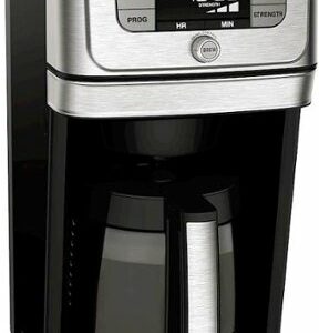 Cuisinart - Burr Grind & Brew 12-Cup Coffee Maker - Black/Stainless Steel