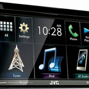 JVC - Geek Squad Certified Refurbished Built-in Bluetooth - In-Dash CD/DM Receiver - Black