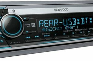 Kenwood - Geek Squad Certified Refurbished In-Dash CD/DM Receiver - Built-in Bluetooth - Satellite Radio with Detachable Faceplate - Silver/Black