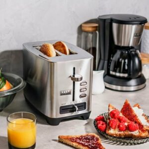 Bella Pro Series - 2-Slice Extra-Wide-Slot Toaster - Stainless Steel