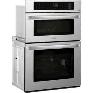 LG - 30" Built-In Electric Convection Smart Combination Wall Oven with Microwave and Infrared Heating - Stainless Steel