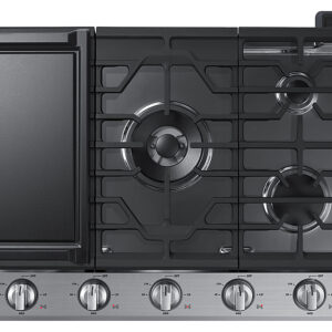 Samsung - 30" Built-In Gas Cooktop with WiFi - Stainless Steel