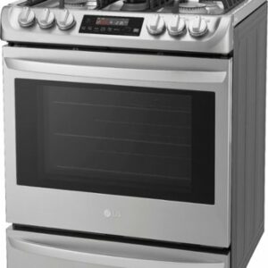 LG - 6.3 Cu. Ft. Slide-In True Convection Gas Range with EasyClean and UltraHeat Power Burner